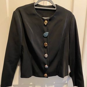 Pre-owned Christopher Kane blazer with rhinestone buttons